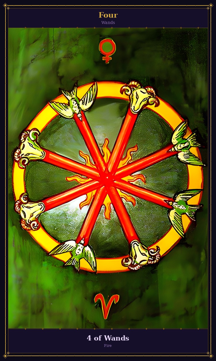 4 of Wands